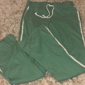 PacSun Kids Green Joggers with White Trim
